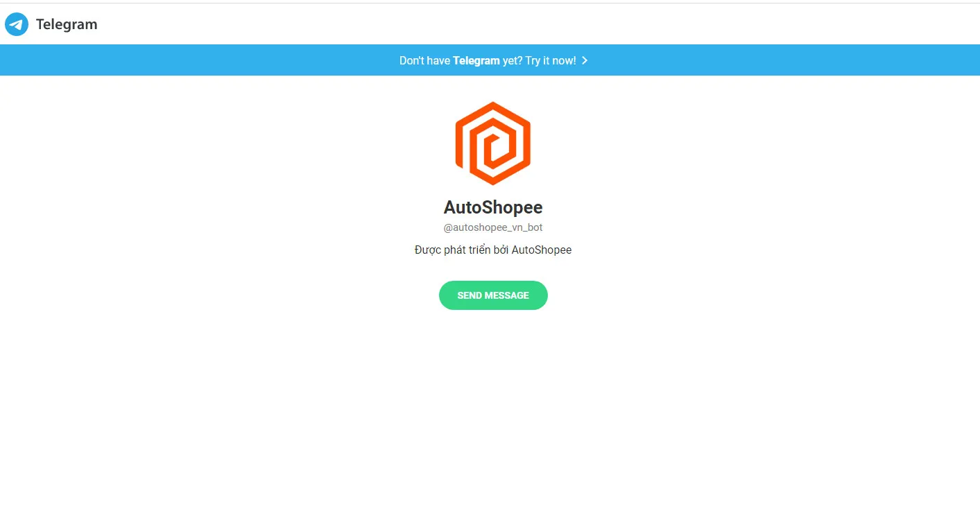 Hệ thống chuyển tiếp sang bot Telegram autoshopee vn bot